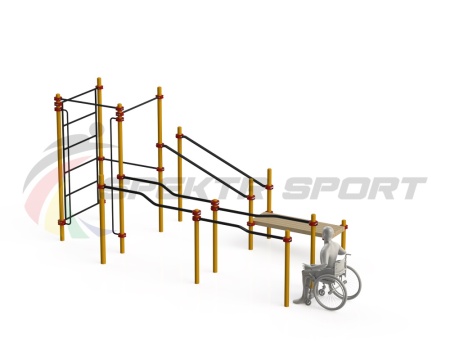 Купить Спортивный комплекс для инвалидов-колясочников WRK-D16_76mm в Иннополисе 
