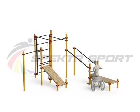 Купить Спортивный комплекс для инвалидов-колясочников WRK-D20_76mm в Иннополисе 